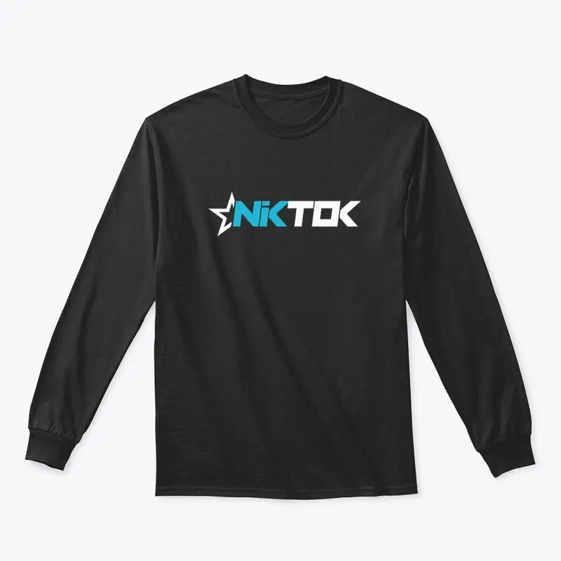 NikTok Blue and White Logo